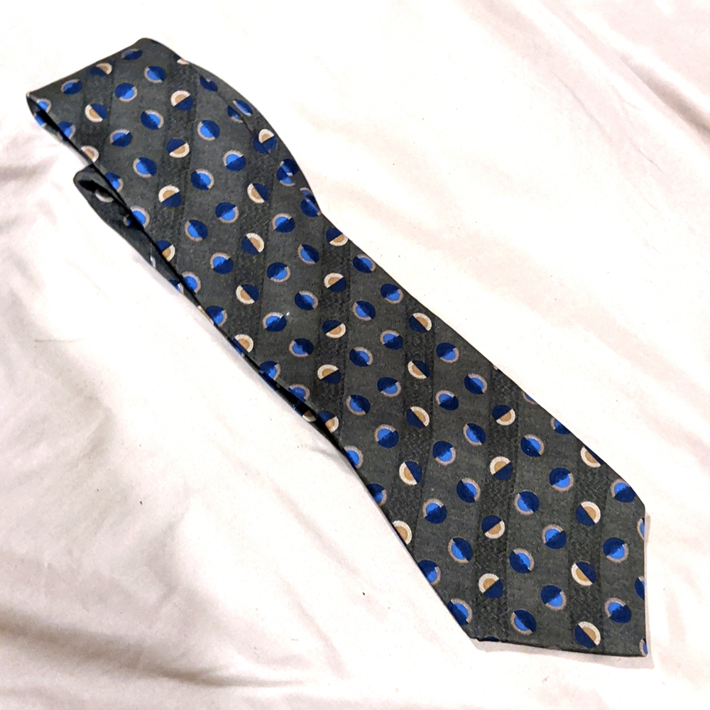 Green blue tie